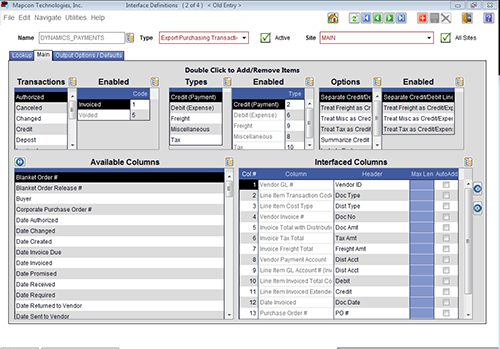 Maintenance Software: Accounting and Interface Manager for MAPCON CMMS ...