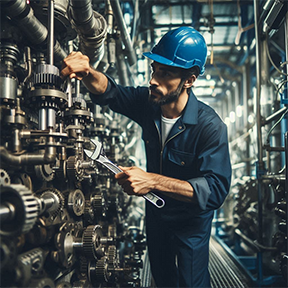 Image: maintenance technician at work